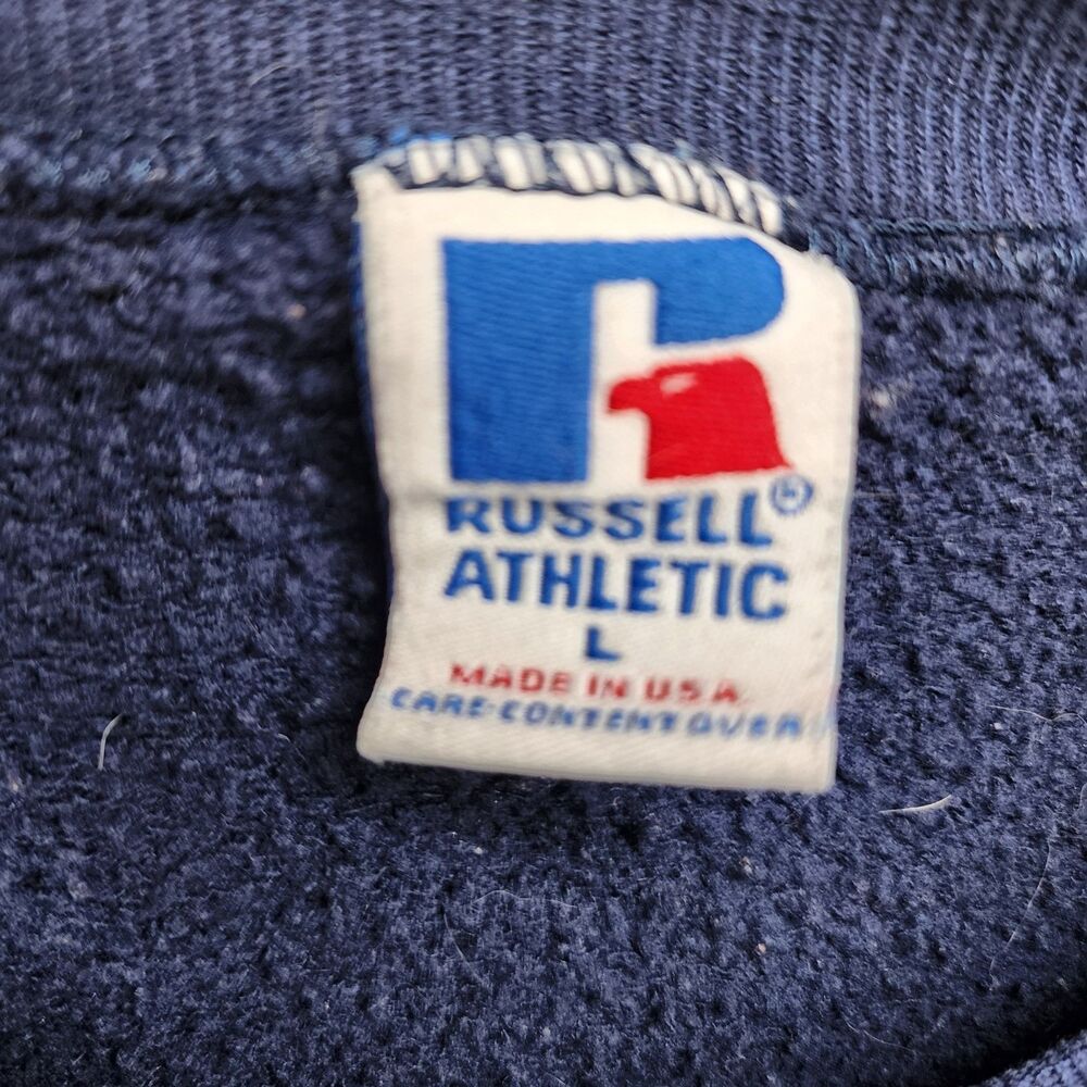 Vintage Syracuse Orangemen Crewneck Sweatshirt Large USA Made 90s Russell - Picture 4 of 9